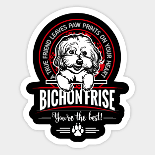 Bichon Frise The Best Ever Sticker